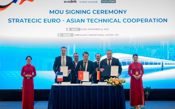Vĩnh Hưng bắt tay hai 'ông lớn' ngành đường sắt châu Âu - VĨNH HƯNG JSC