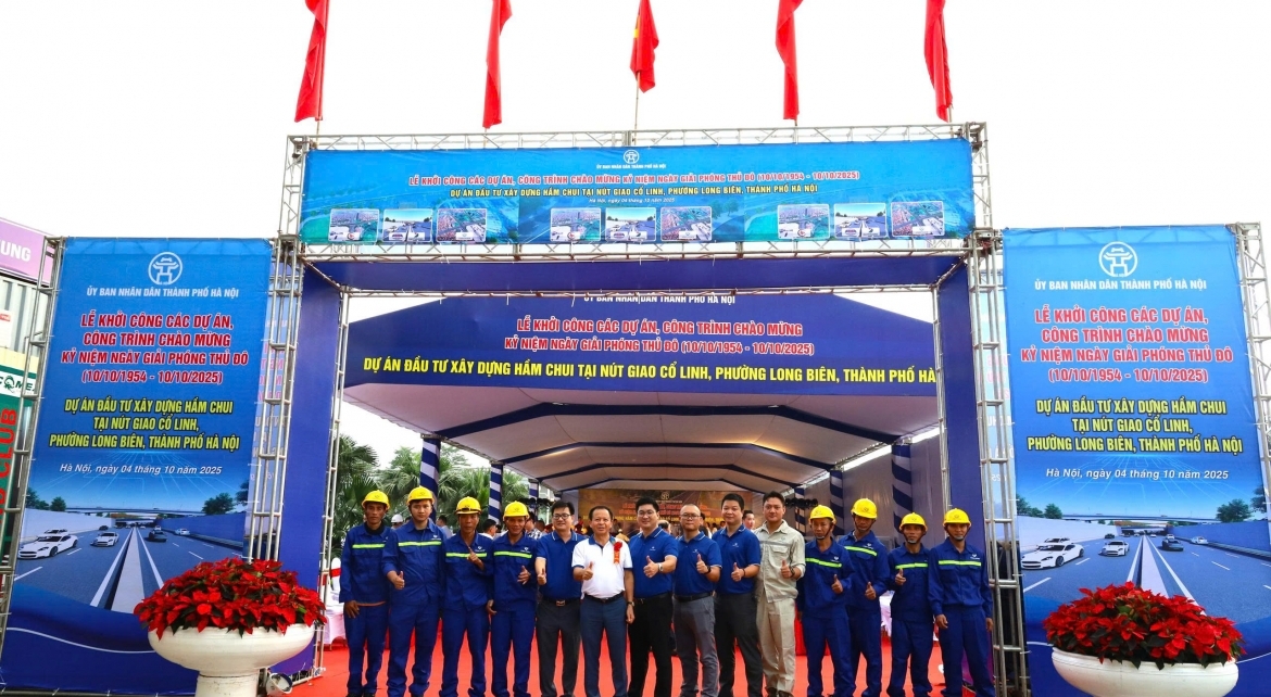 Khởi công Dự án xây dựng hầm chui tại nút giao Cổ Linh - VĨNH HƯNG JSC