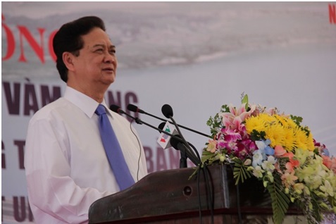 Thủ tướng Nguyễn Tấn Dũng phát lệnh khởi công cầu lớn nhất Việt Nam