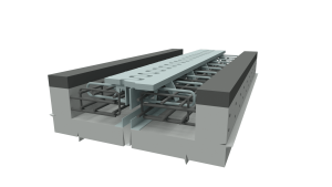 Steel finger expansion joint