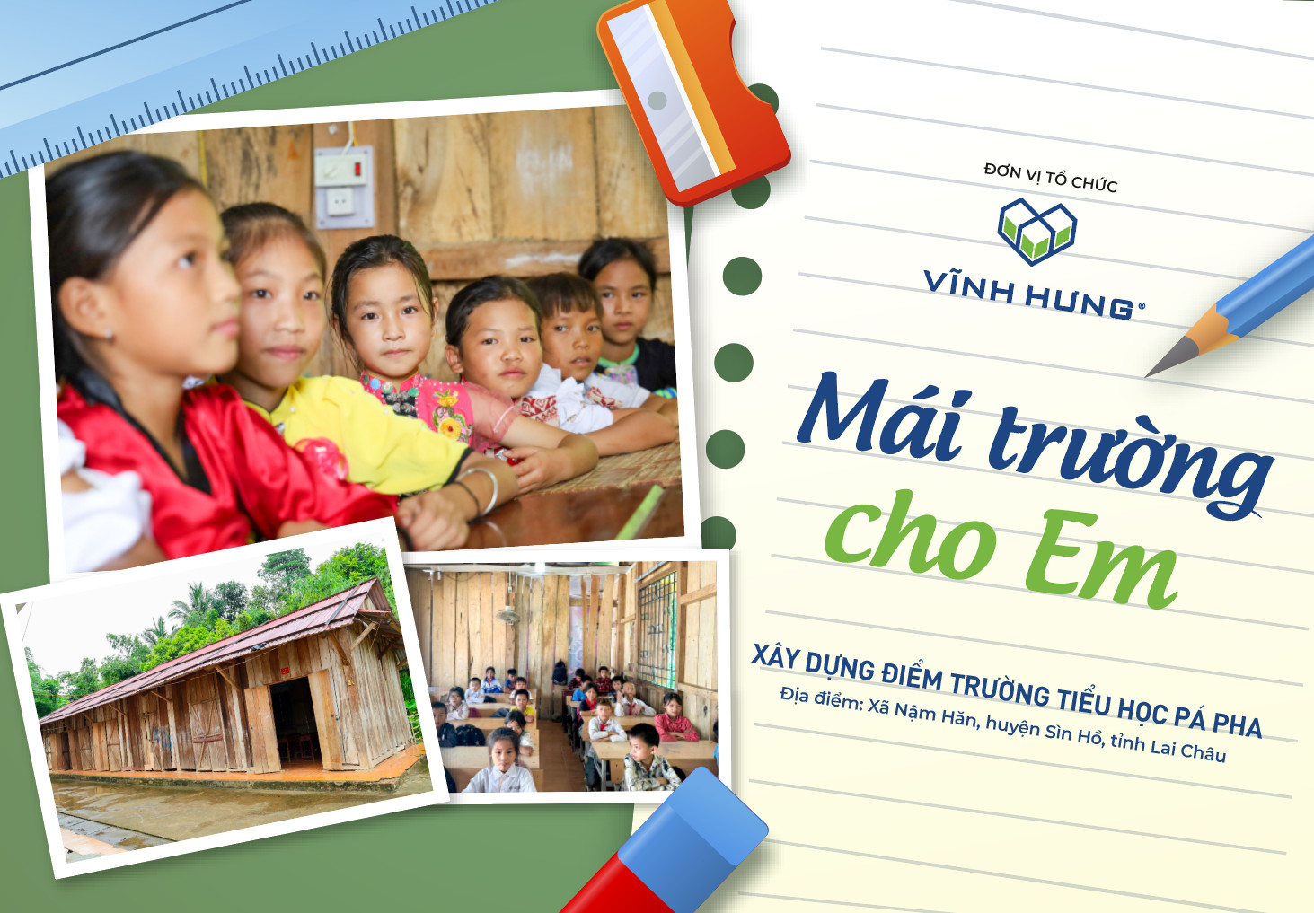 VINH HUNG OFFICIALLY LAUNCHED THE TRADITIONAL CHARITY PROJECT “MOUNTAIN SCHOOL FOR KIDS” 2024