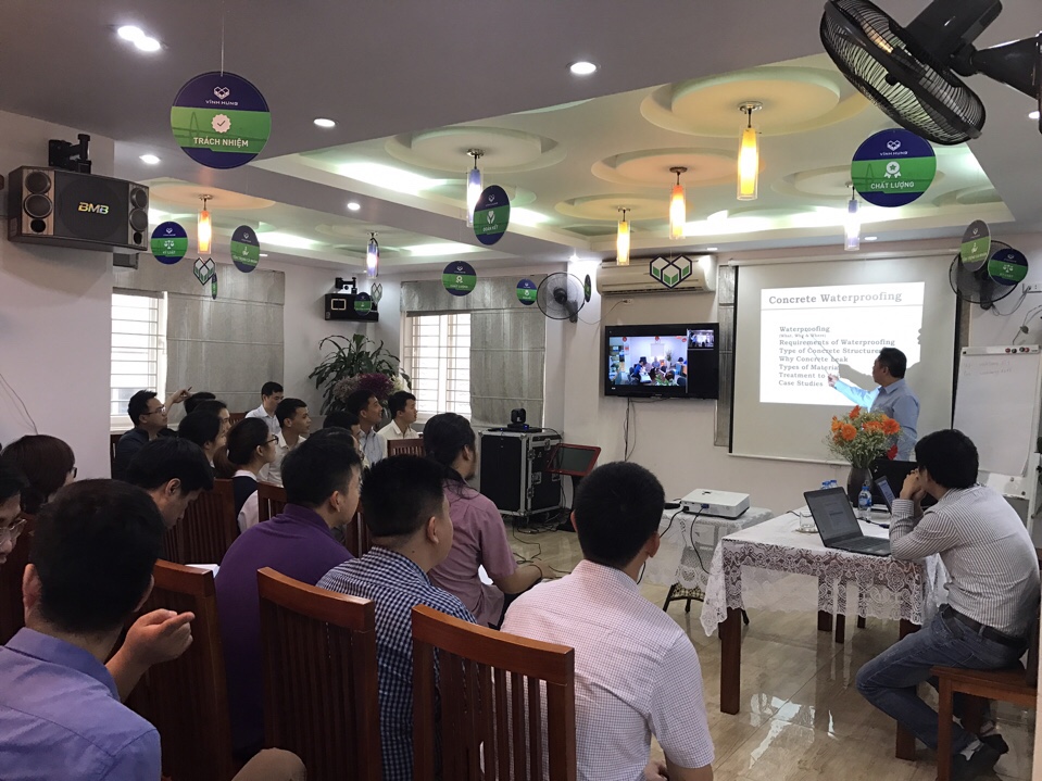VINH HUNG TRAINING ON WATERPROOFING PRODUCTS
