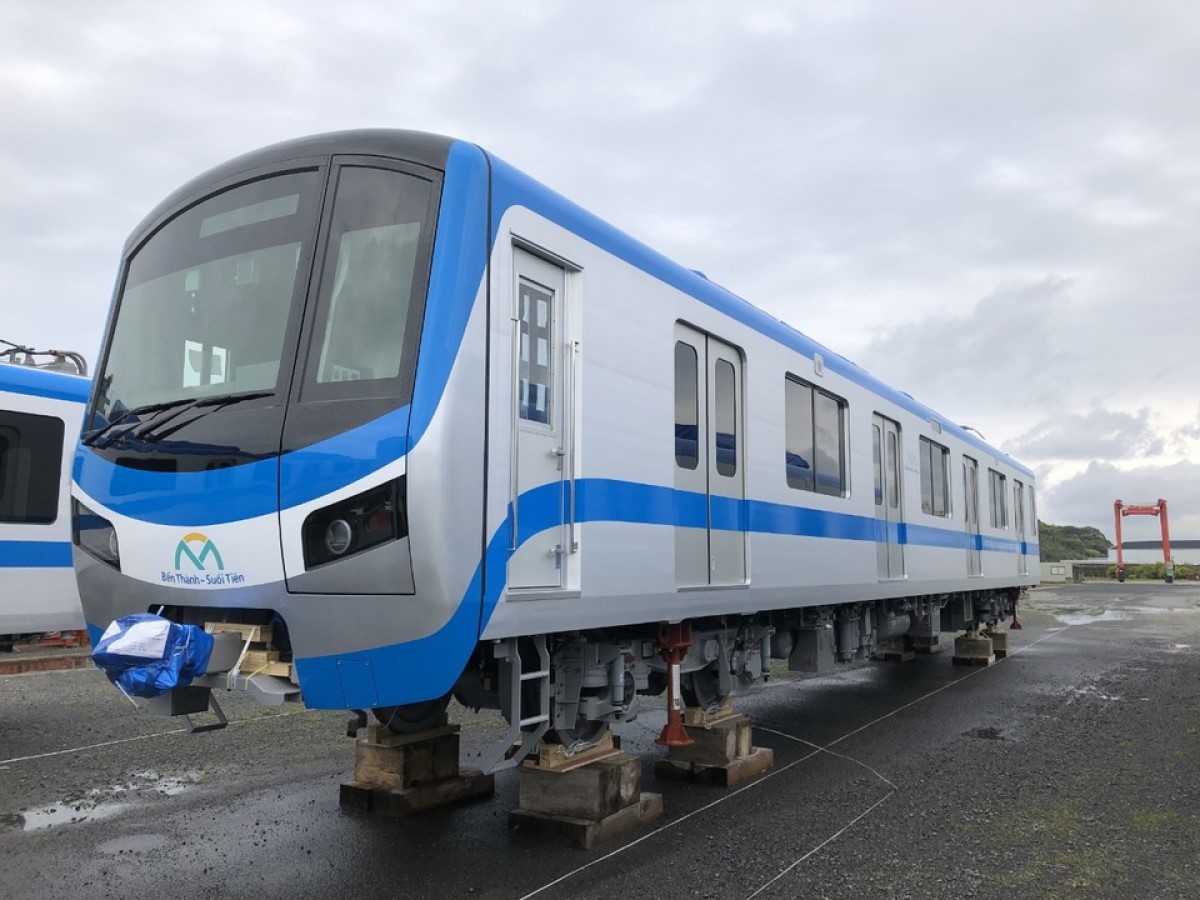 Japanese metro trains shipped for Ho Chi Minh City metro line No.1
