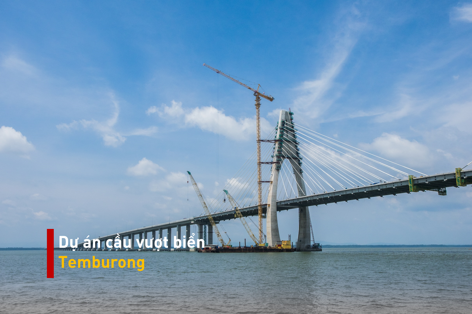 TEMBURONG -THE BIGGEST SEA – CROSSING BRIDGE IN SOUTHEAST ASIA USES PARAPET OF VINHHUNG